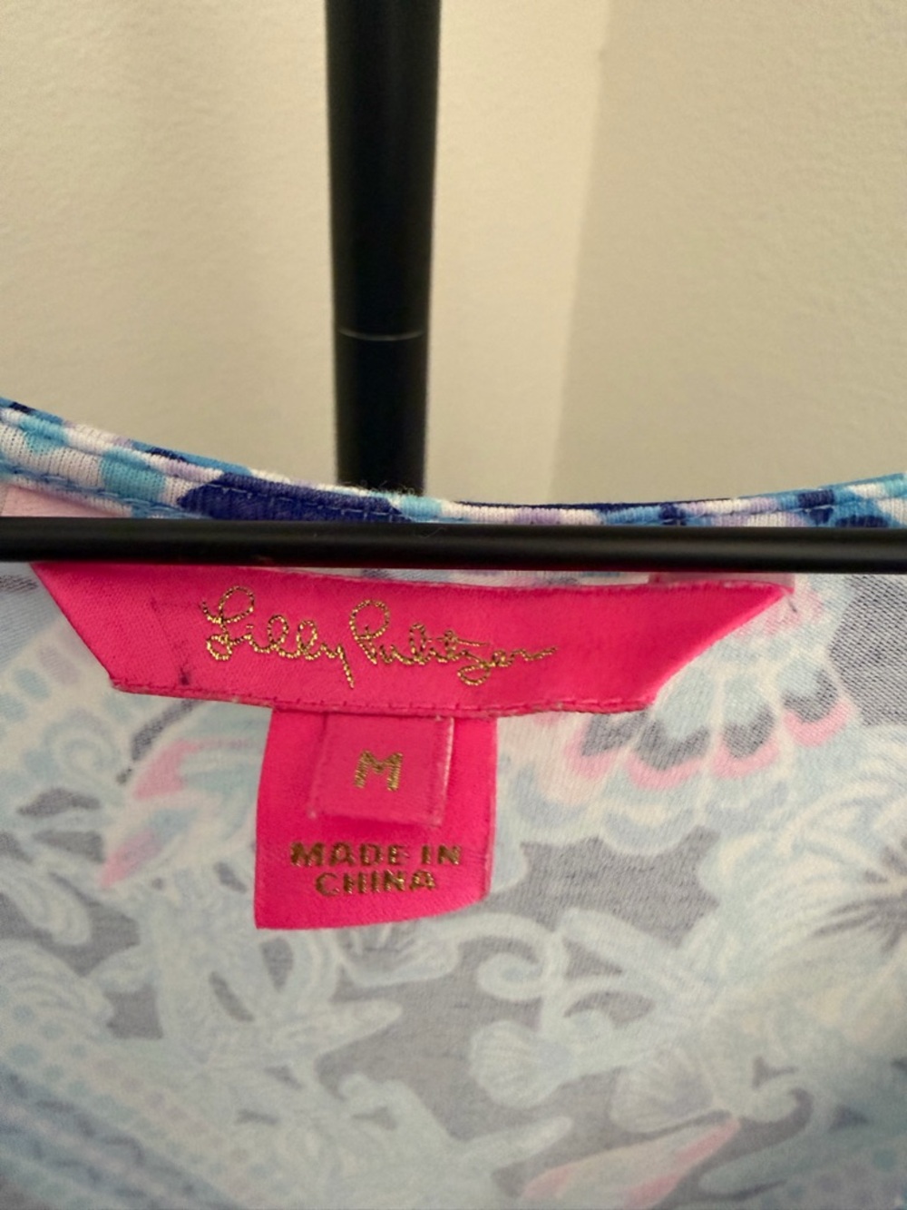 Lilly Pulitzer Nichola Light and Navy Blue Printed Maxi Dress - Picture 6 of 10